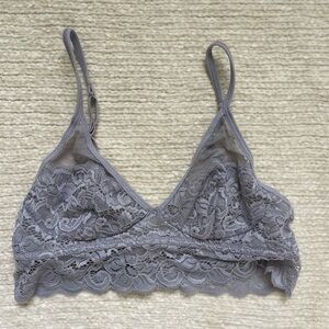 Lace Bralette in Gray